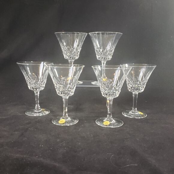 Set of 6 Vintage MCM Spiegelau Helios Crystal Wine Glasses Stemware Germany - Picture 2 of 7